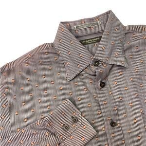 Tommy Bahama Island Mens Medium Silk Cotton Blend Long Sleeve Button Up Shirt